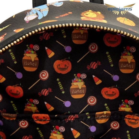 Loungefly Disney Winnie The Pooh Halloween Group Mini Backpack - Picture 5 of 5